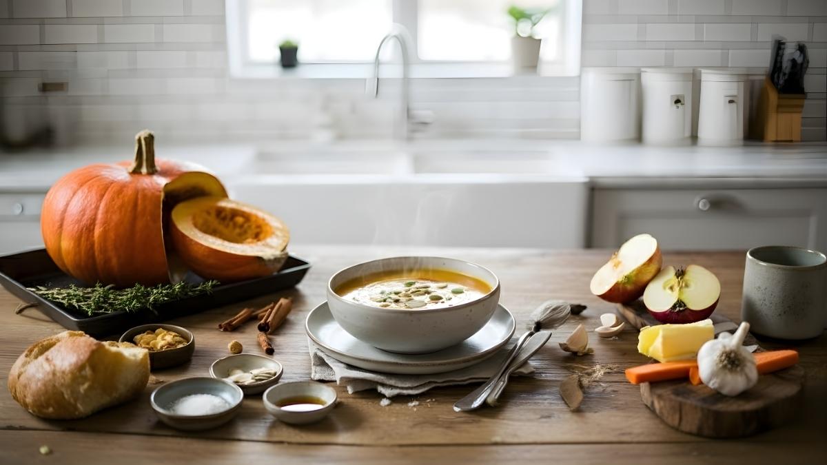 Make This Creamy Pumpkin Soup & Bring Cozy Fall Vibes to Your Family Dinner!